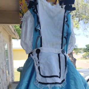 Blue and White Kids Costume